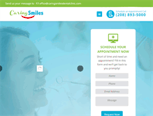 Tablet Screenshot of caringsmilesdentalclinic.com